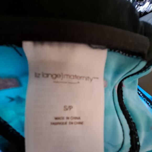 Liz Lange Turquoise Black Multi Halter Neck Mat. T - Picture 6 of 6